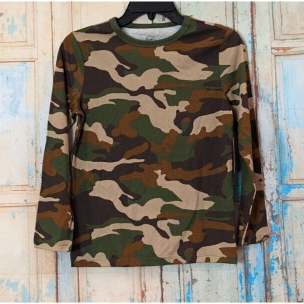 Wonder Nation Boys Size XXL 18 Multicolor Long Sleeve Crew Neck Tough T-Shirt